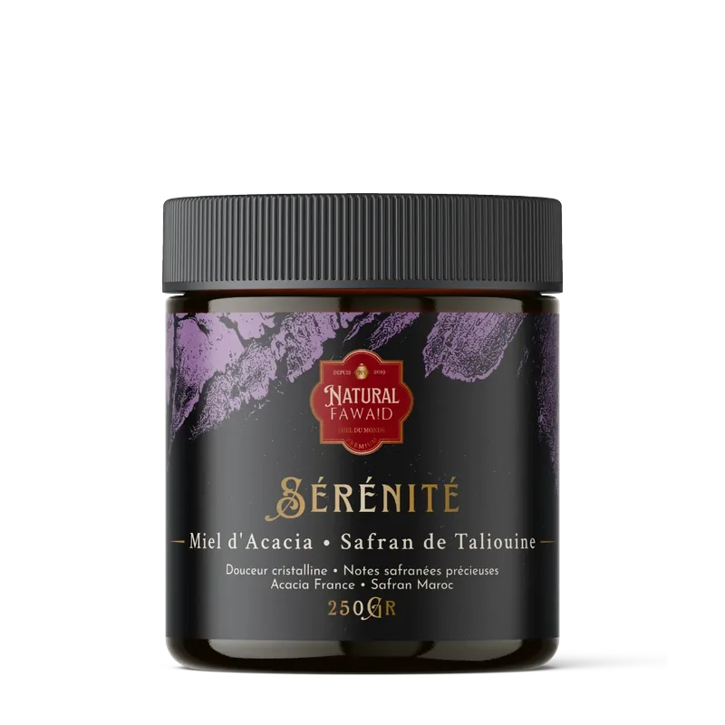 Pot de Miel Sérénité Natural Fawaid, acacia et safran
