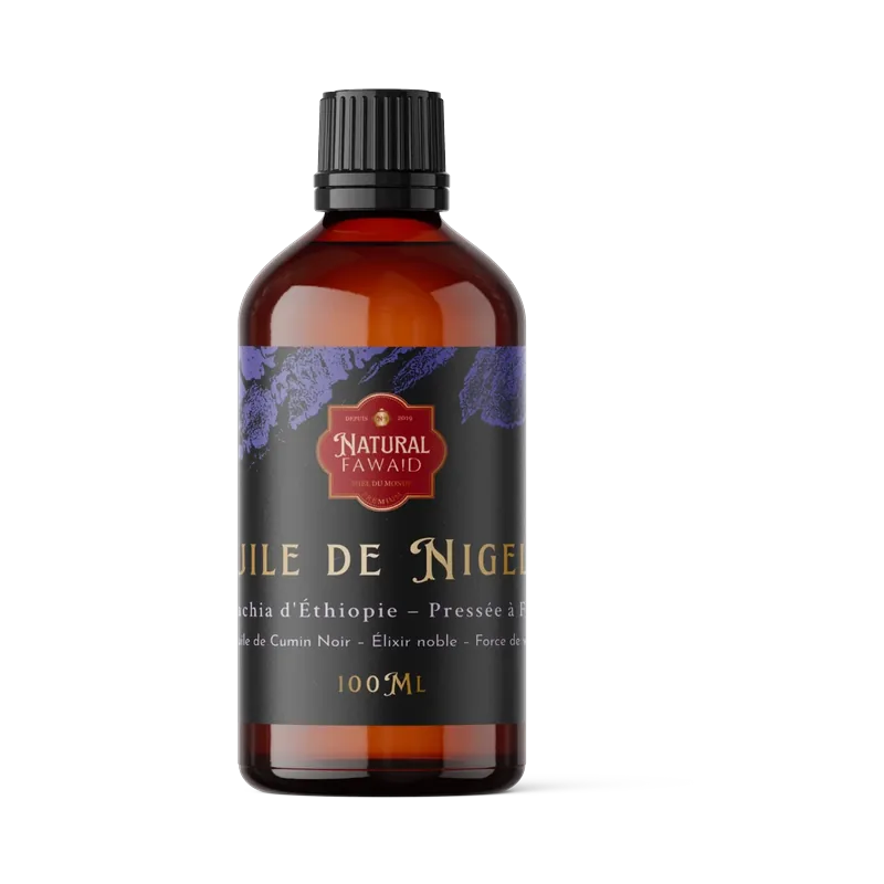 Flacon d'huile de nigelle Habachia d'Éthiopie Natural Fawaid, 100 ml