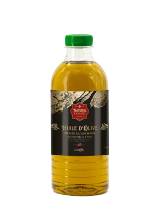 huile-dolive-presse-traditionnelle-maroc-f Huile d’olive extra vierge artisanale du Maroc, pressée à froid, bouteille PET 1L