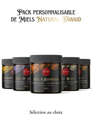 Pack personnalisable de miels Natural Fawaid Assortiment de pots de miels Natural Fawaid à sélectionner librement